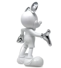 Mickey Welcome - Blanc Laqué Et Chromé Argent -Jouets Séries Magasin 32199