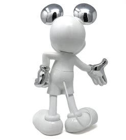 Mickey Welcome - Blanc Laqué Et Chromé Argent -Jouets Séries Magasin 32200