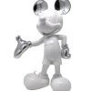 Mickey Welcome - Blanc Laqué Et Chromé Argent -Jouets Séries Magasin 32203
