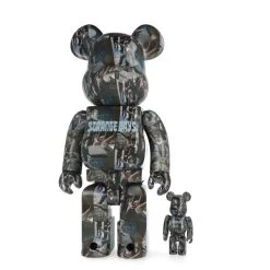400% + 100% Bearbrick The Doors - Strange Days -Jouets Séries Magasin 360 bearbrick doors 2