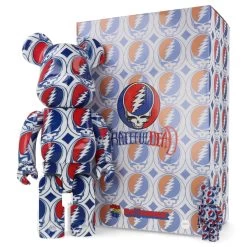 400% + 100% Bearbrick Grateful Dead - Steal Your Face -Jouets Séries Magasin 400gratefuldeadstealyourface14