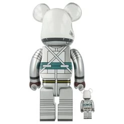 400% + 100% Bearbrick Project Mercury Astronaut -Jouets Séries Magasin 400mercury25