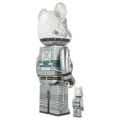 400% + 100% Bearbrick Project Mercury Astronaut -Jouets Séries Magasin 400mercury26