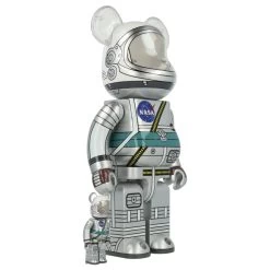 400% + 100% Bearbrick Project Mercury Astronaut -Jouets Séries Magasin 400mercury28