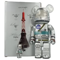 400% + 100% Bearbrick Project Mercury Astronaut -Jouets Séries Magasin 400mercury30