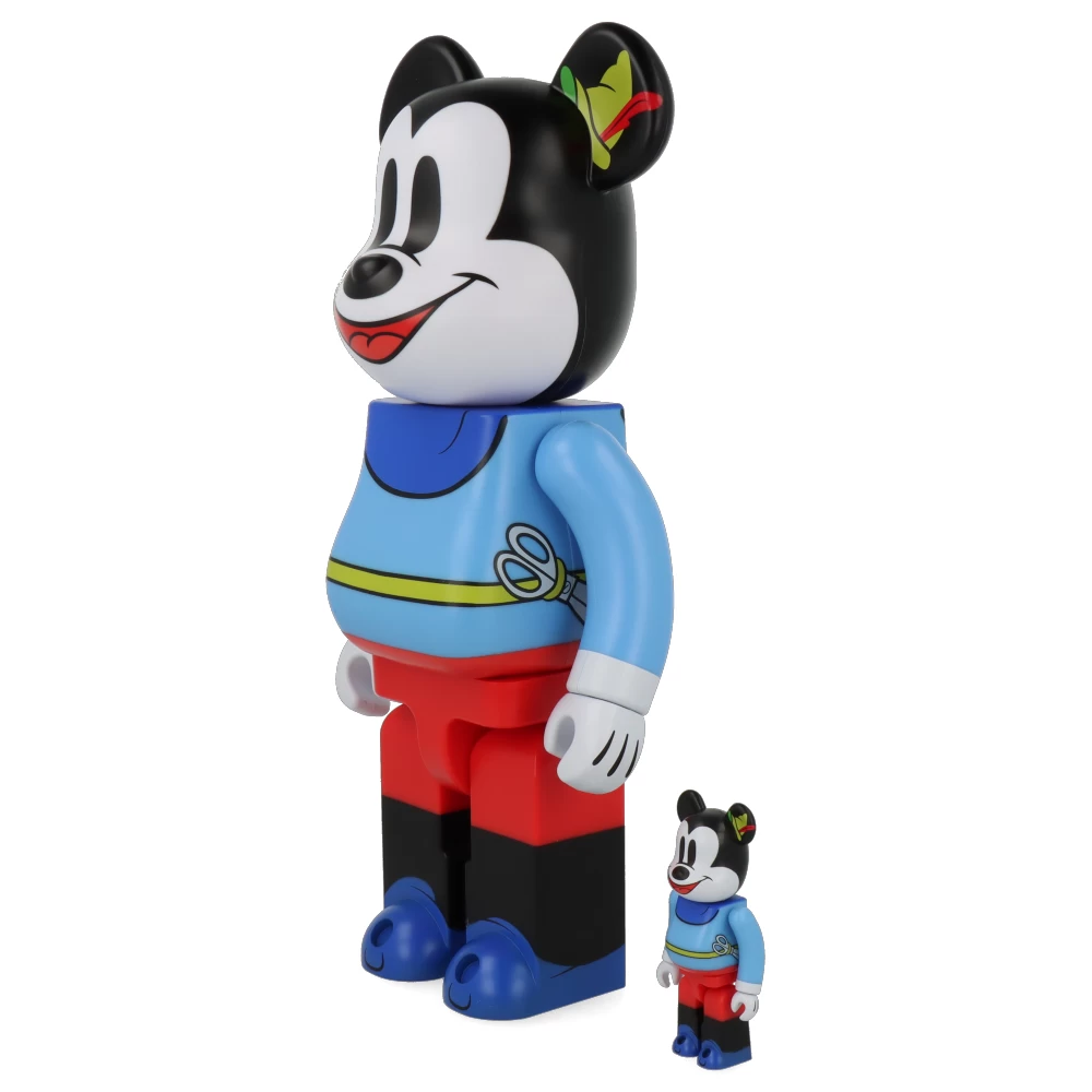400% + 100% Bearbrick Mickey Mouse Brave Little Tailor 4 400% + 100% Bearbrick Mickey Mouse Brave Little Tailor – Image 2