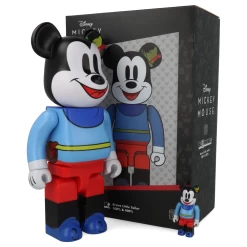 400% + 100% Bearbrick Mickey Mouse Brave Little Tailor 19 400% + 100% Bearbrick Mickey Mouse Brave Little Tailor -Jouets Séries Magasin 400mickeyliltailor27