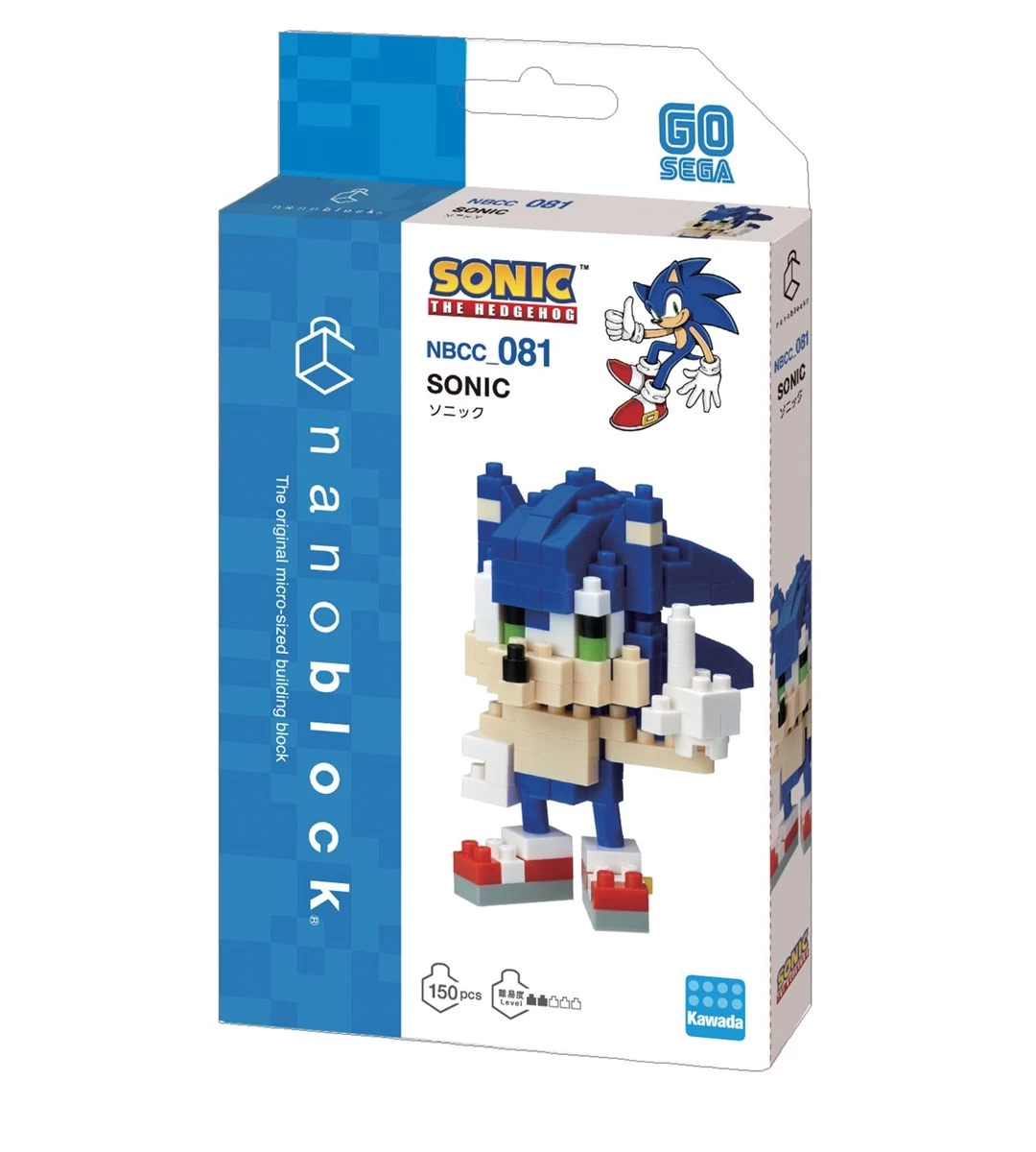 Nanoblock X Sonic - Sonic - NBCC 081 4 Nanoblock X Sonic - Sonic - NBCC 081 – Image 2