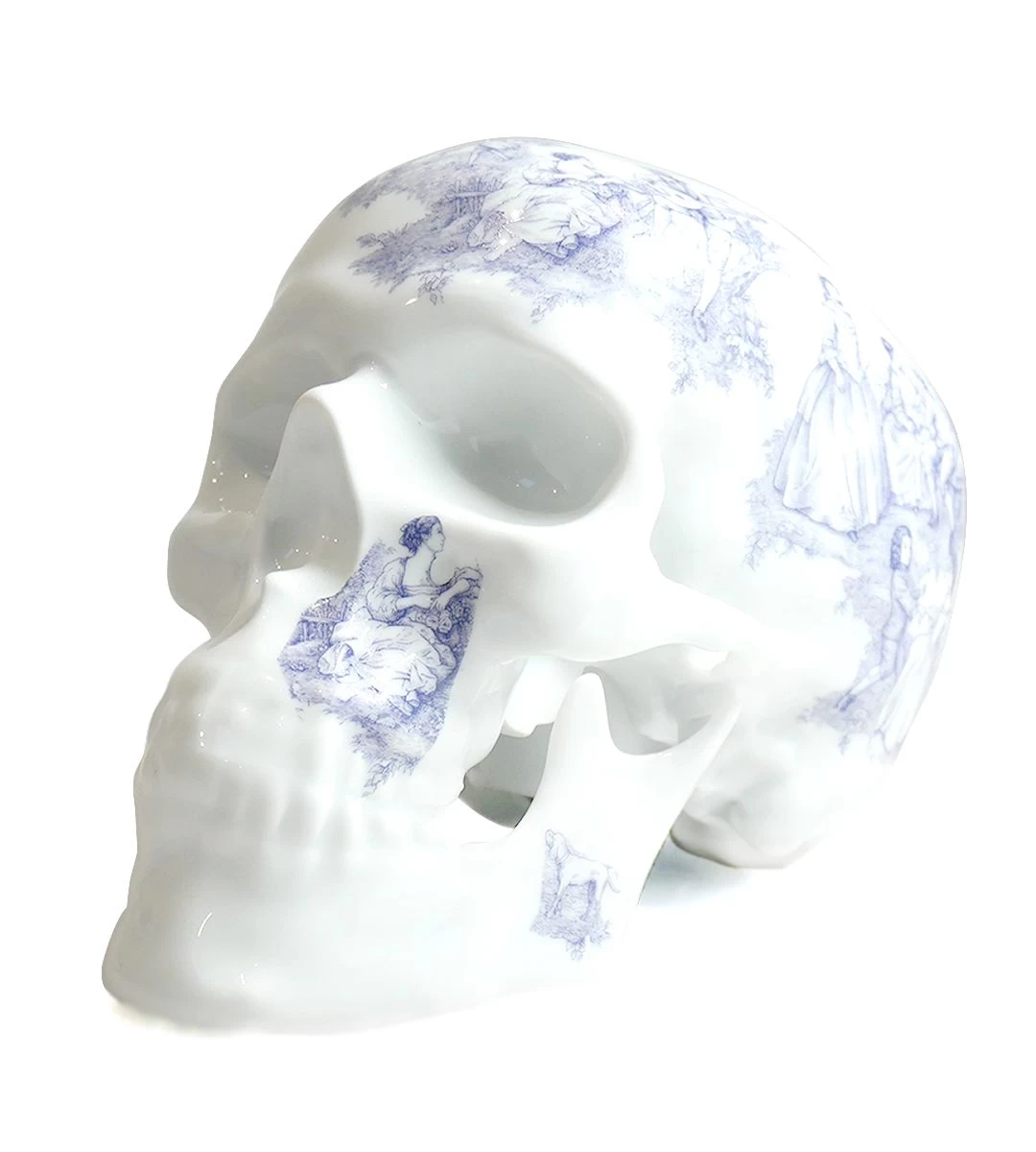 Skull TJ Blue- Noon 3 Skull TJ Blue- Noon