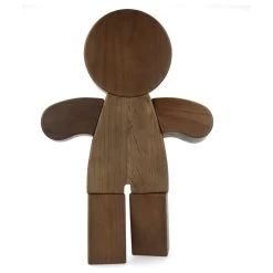 Gingerbread Man Smoke Stained Oak - Large -Jouets Séries Magasin 52891