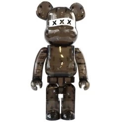 1000% Bearbrick God Selection XXX Black Clear Version