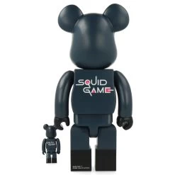 400% + 100% Bearbrick Squid Game Frontman -Jouets Séries Magasin bearbrick400squidgamefrontman4