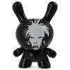 Andy Warhol Fright Wig Self-Portrait 8" Masterpiece Dunny - Monochrome Edition 1 Andy Warhol Fright Wig Self-Portrait 8" Masterpiece Dunny - Monochrome Edition -Jouets Séries Magasin dunnywarholportrait19