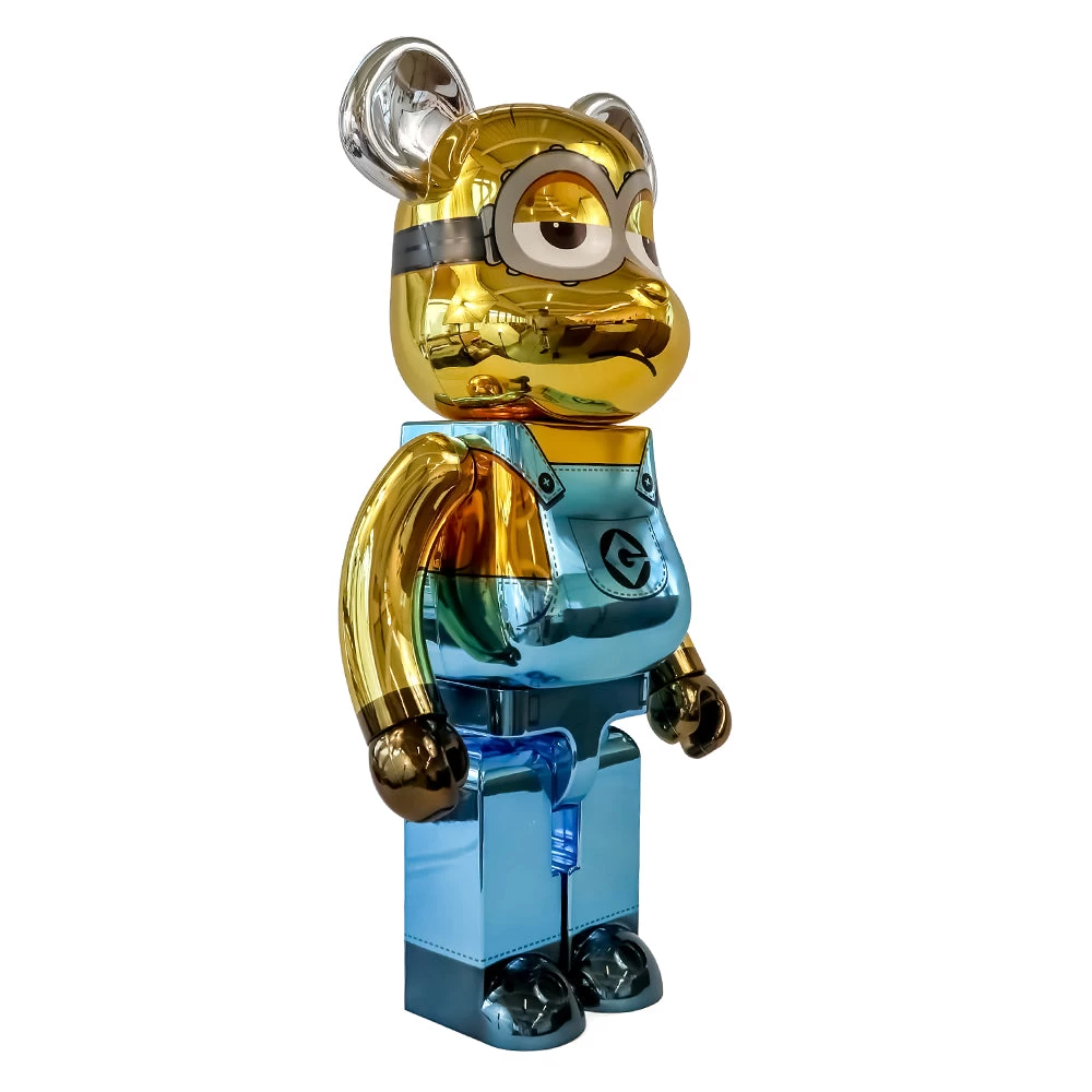 1000% Bearbrick Minion Kevin Chrome Ver. 4 1000% Bearbrick Minion Kevin Chrome Ver. – Image 2