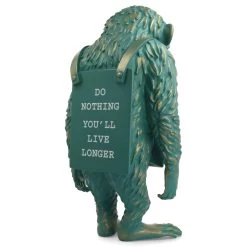 Monkey Sign Bronze Statue - Banksy X Medicom Toy -Jouets Séries Magasin monkeysignbronzevert13