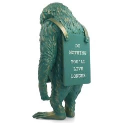Monkey Sign Bronze Statue - Banksy X Medicom Toy -Jouets Séries Magasin monkeysignbronzevert15