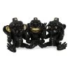 More Evil Monkeys - Black - Set De 3 Pièces 2 More Evil Monkeys - Black - Set De 3 Pièces -Jouets Séries Magasin nomoremonkeysblackandgold51