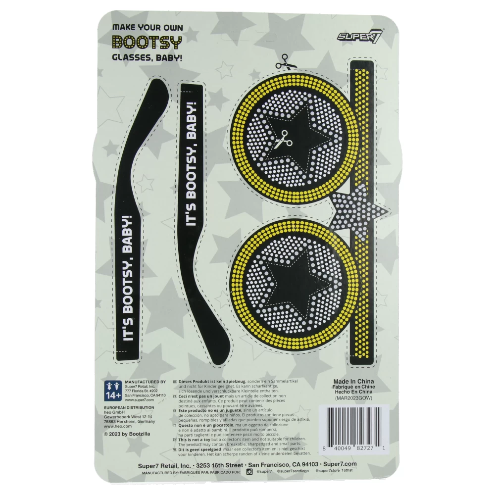 SUPER7 Bootsy Collins Reaction Figures - Black & Gold 5 SUPER7 Bootsy Collins Reaction Figures - Black & Gold – Image 3