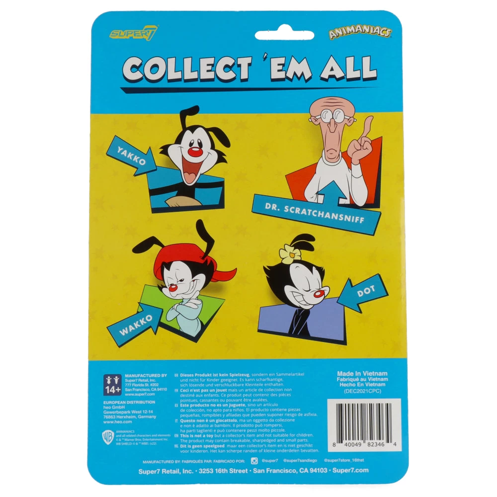 SUPER7 Yakko - Animaniacs Wave 1 - ReAction Figures 5 SUPER7 Yakko - Animaniacs Wave 1 - ReAction Figures – Image 3