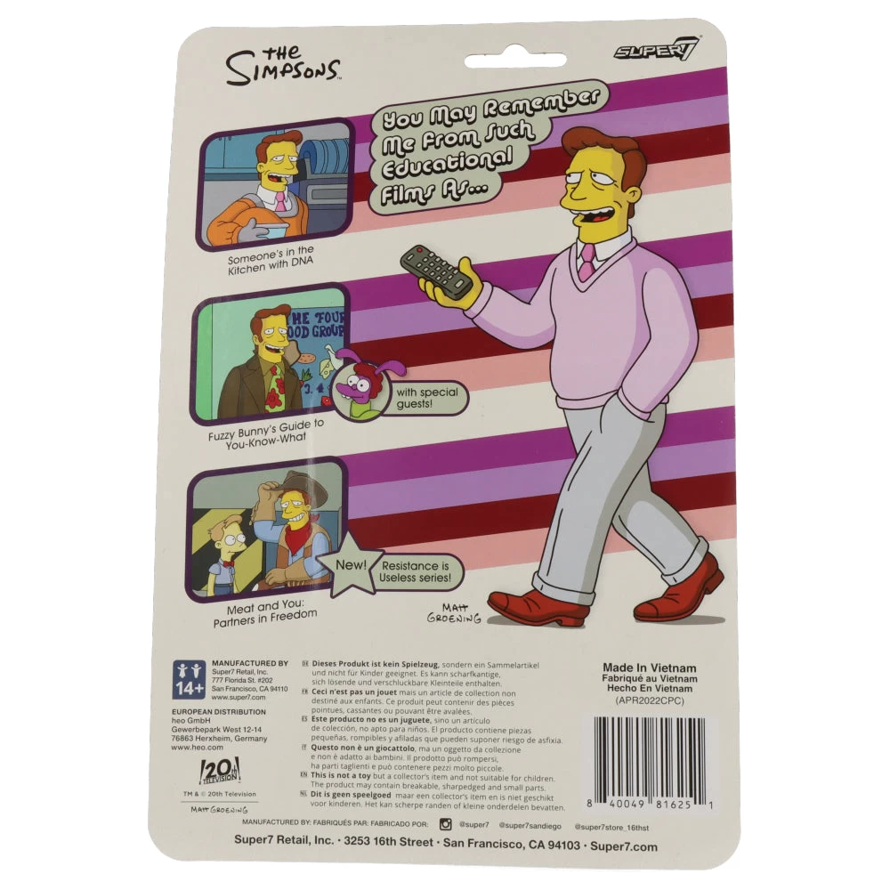 SUPER7 The Simpsons ReAction Wave 2 - Troy McClure Someone’s In The Kitchen With DNA 5 SUPER7 The Simpsons ReAction Wave 2 - Troy McClure Someone’s In The Kitchen With DNA – Image 3